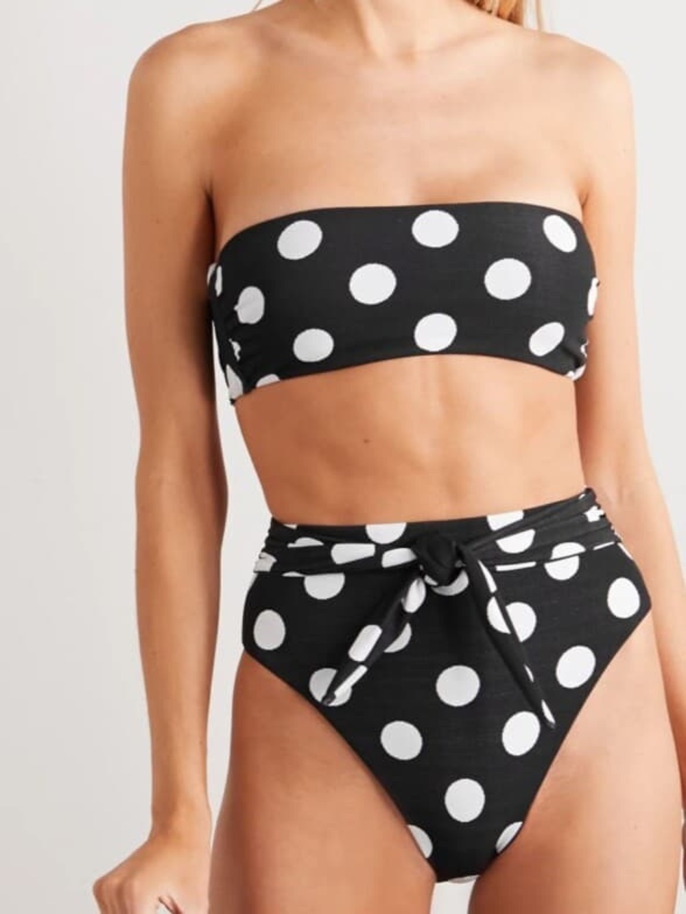 Mara Hoffman Black and White Polka Dot Bikini